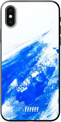 Blue Brush Stroke iPhone Xs