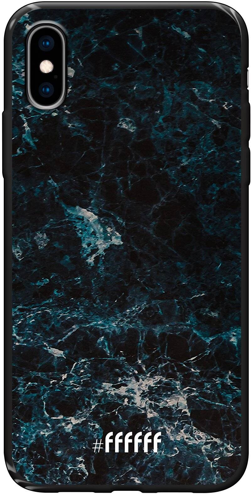 Dark Blue Marble iPhone Xs