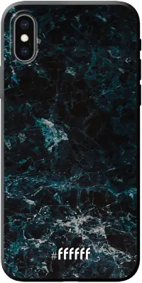 Dark Blue Marble iPhone Xs