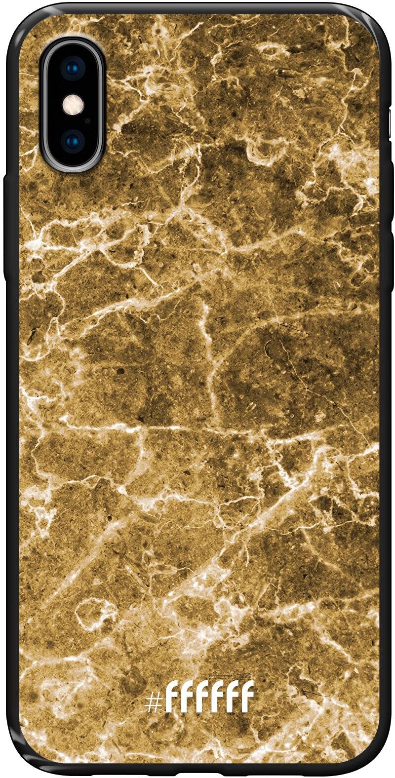 Gold Marble iPhone Xs