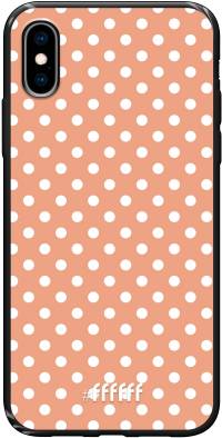 Peachy Dots iPhone Xs