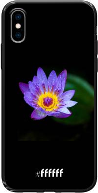 Purple Flower in the Dark iPhone Xs