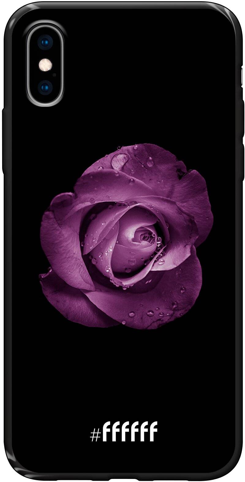 Purple Rose iPhone Xs