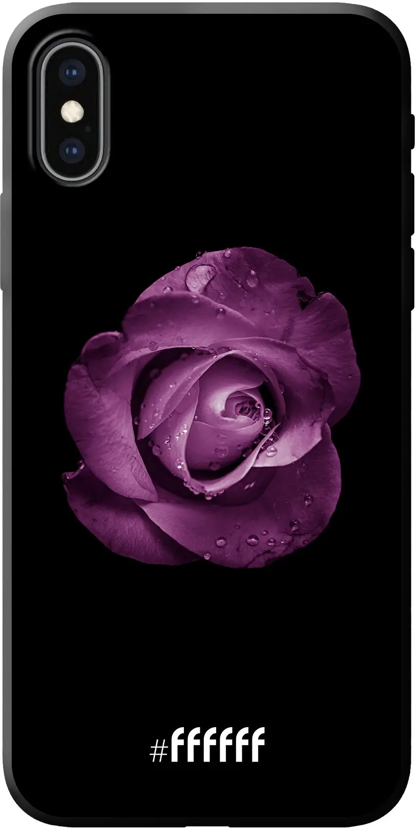 Purple Rose iPhone Xs