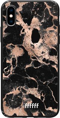 Rose Gold Marble iPhone Xs