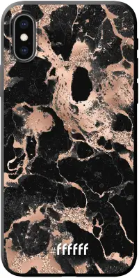 Rose Gold Marble iPhone Xs