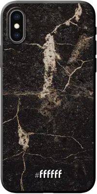 Dark Golden Marble iPhone X