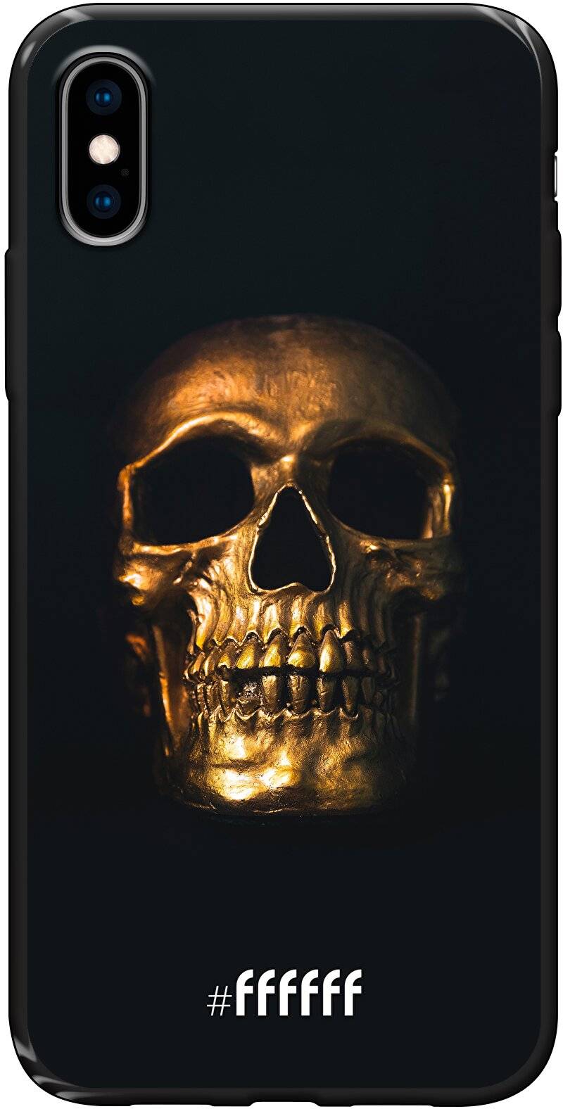 Gold Skull iPhone X