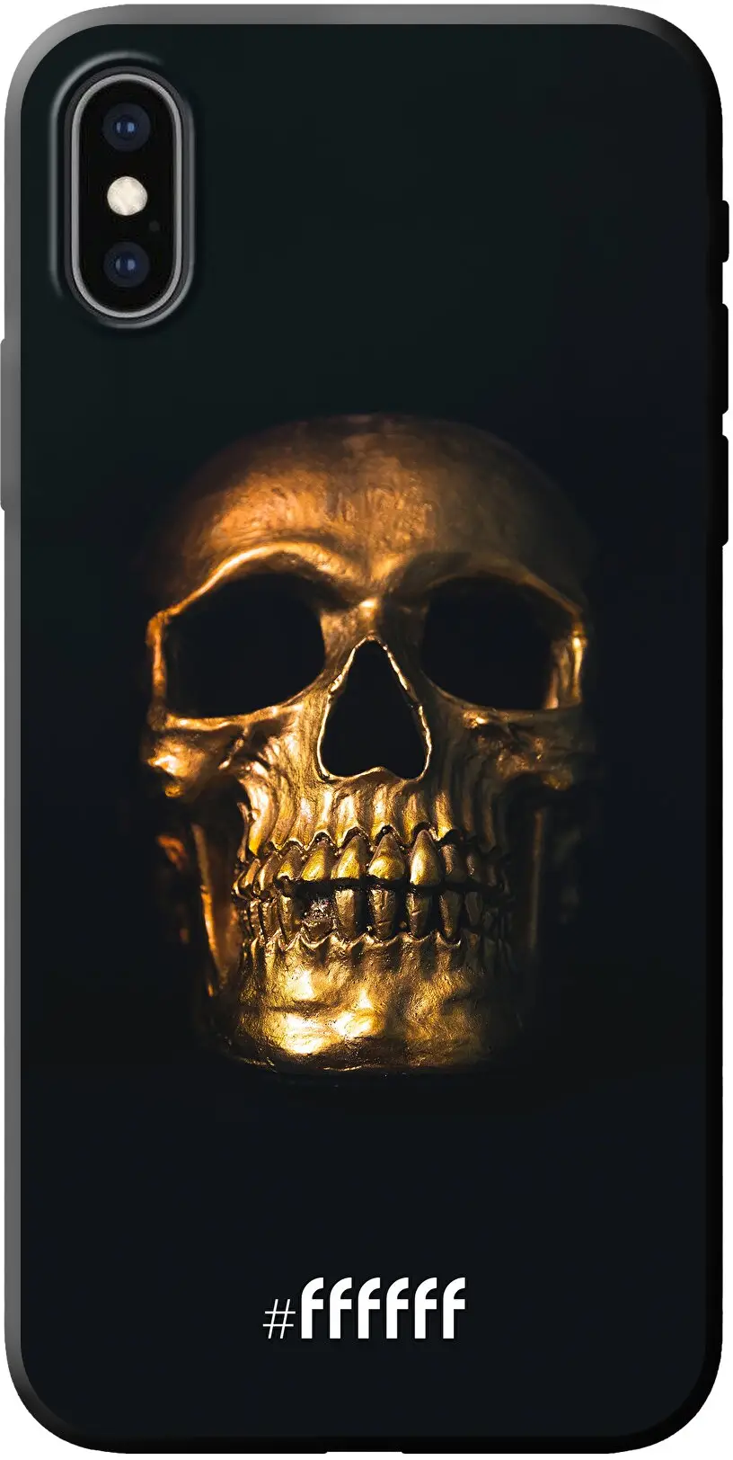 Gold Skull iPhone X