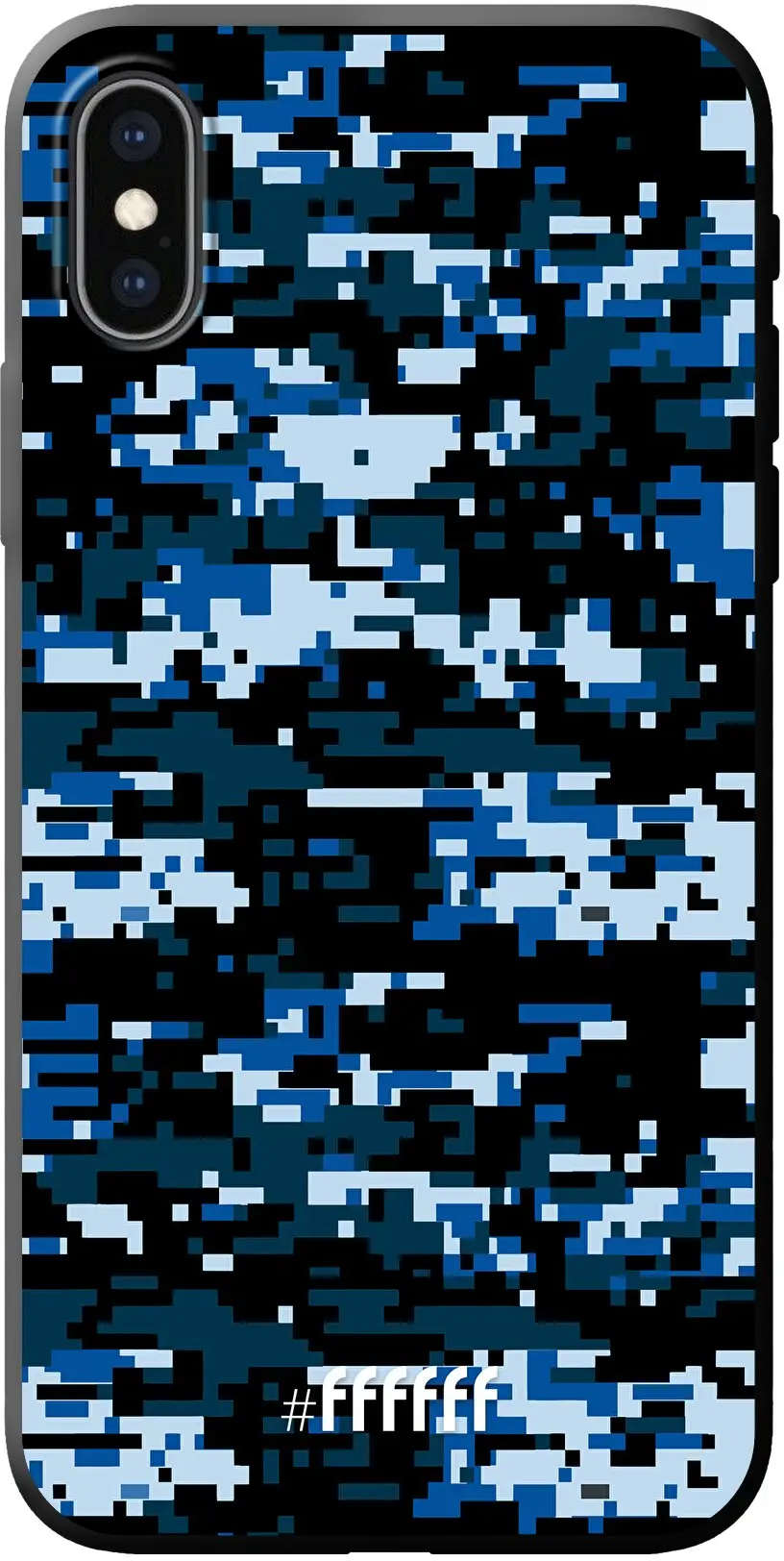 Navy Camouflage iPhone X