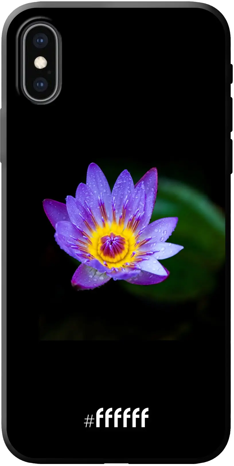 Purple Flower in the Dark iPhone X