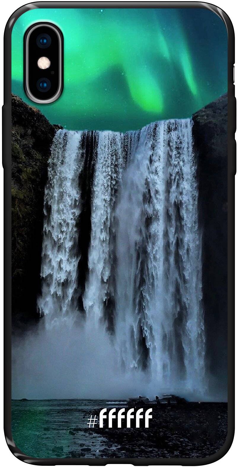 Waterfall Polar Lights iPhone X