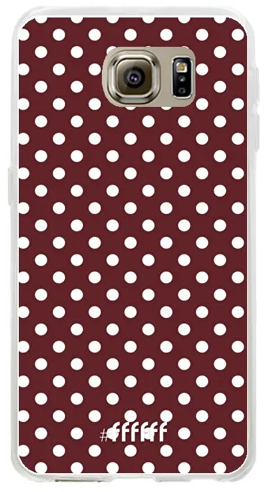 Burgundy Dots Galaxy S6