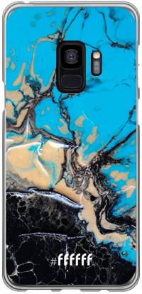 Blue meets Dark Marble Galaxy S9