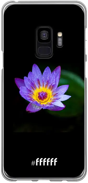 Purple Flower in the Dark Galaxy S9