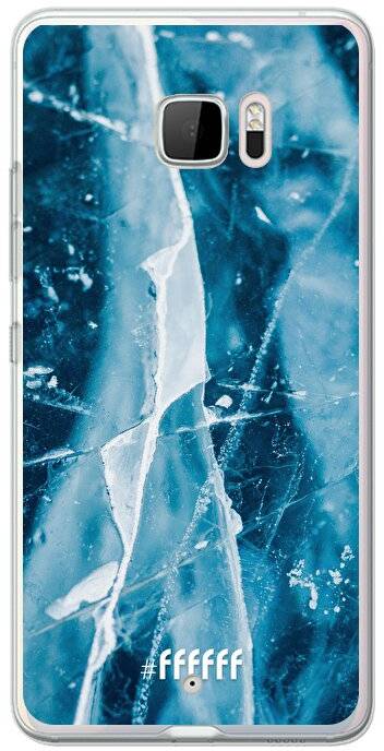 tsunami Oom of meneer geweer Cracked Ice (HTC U Ultra) #ffffff telefoonhoesje • 6F
