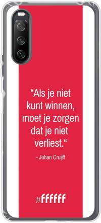 AFC Ajax Quote Johan Cruijff Xperia 10 III