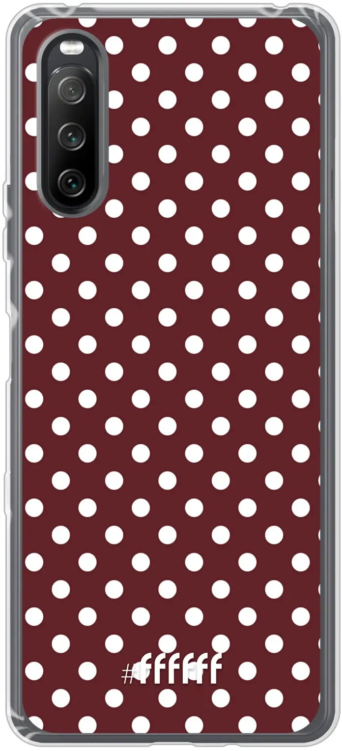 Burgundy Dots Xperia 10 III