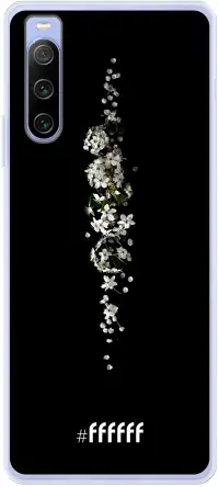 White flowers in the dark Xperia 10 IV