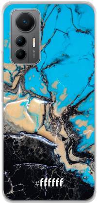 Blue meets Dark Marble 12 Lite