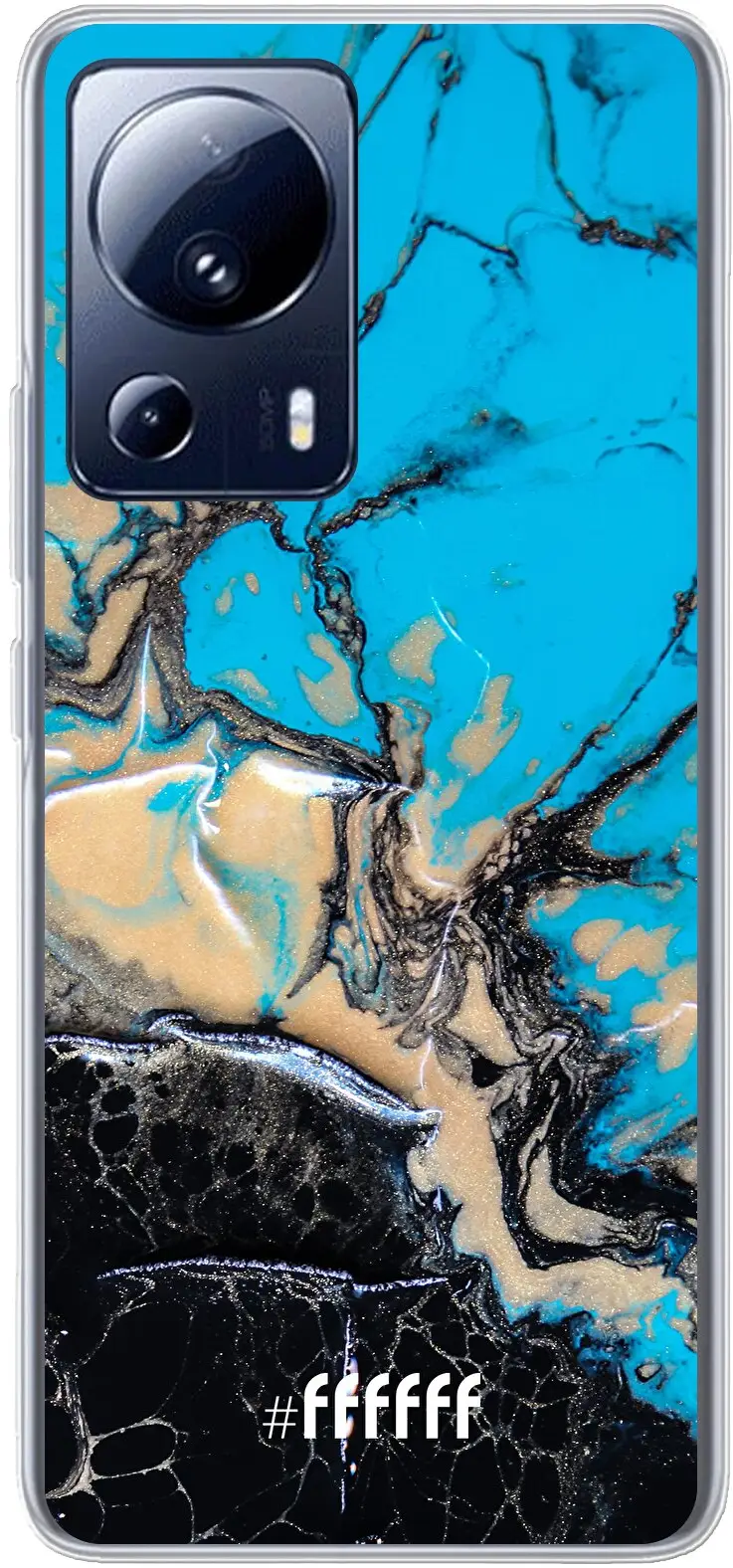 Blue meets Dark Marble 13 Lite