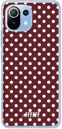 Burgundy Dots Mi 11 Lite