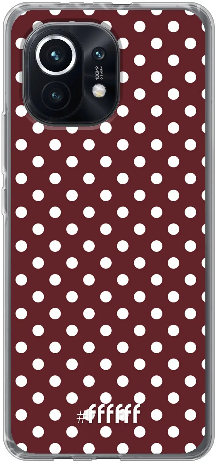 Burgundy Dots Mi 11