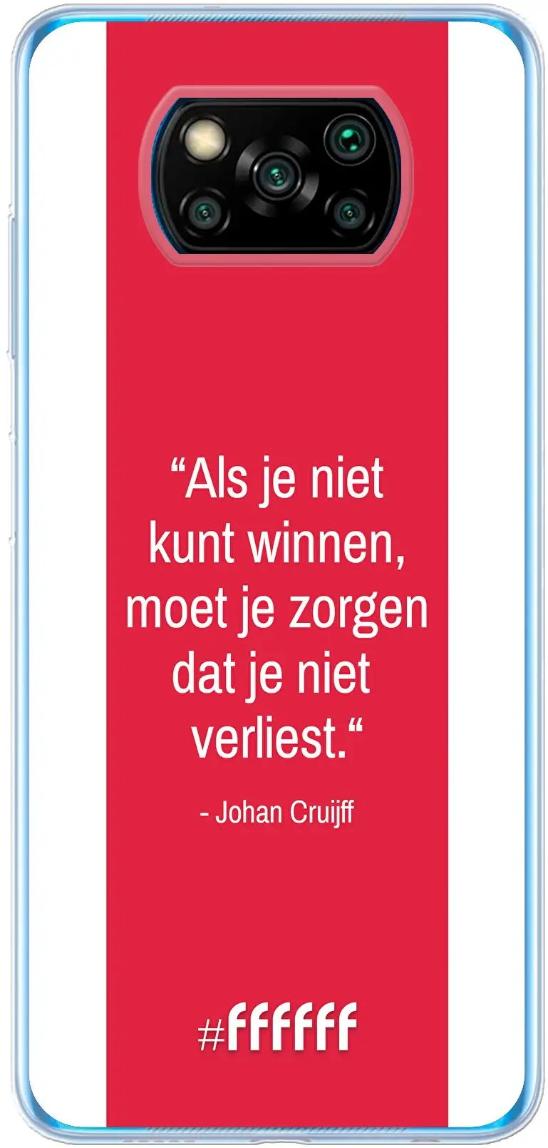 AFC Ajax Quote Johan Cruijff Poco X3 Pro