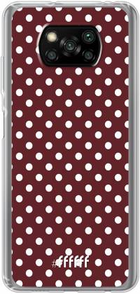 Burgundy Dots Poco X3 Pro