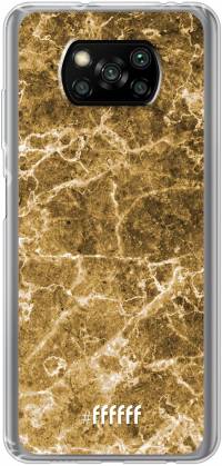 Gold Marble Poco X3 Pro