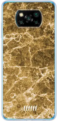 Gold Marble Poco X3 Pro