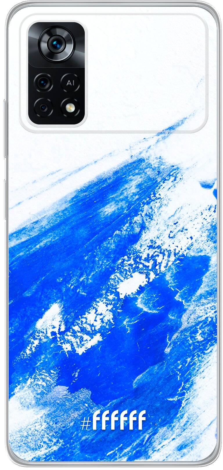 Blue Brush Stroke Poco X4 Pro 5G