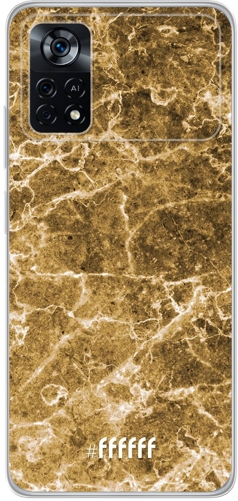 Gold Marble Poco X4 Pro 5G