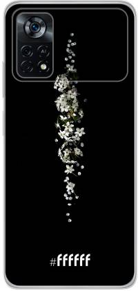 White flowers in the dark Poco X4 Pro 5G