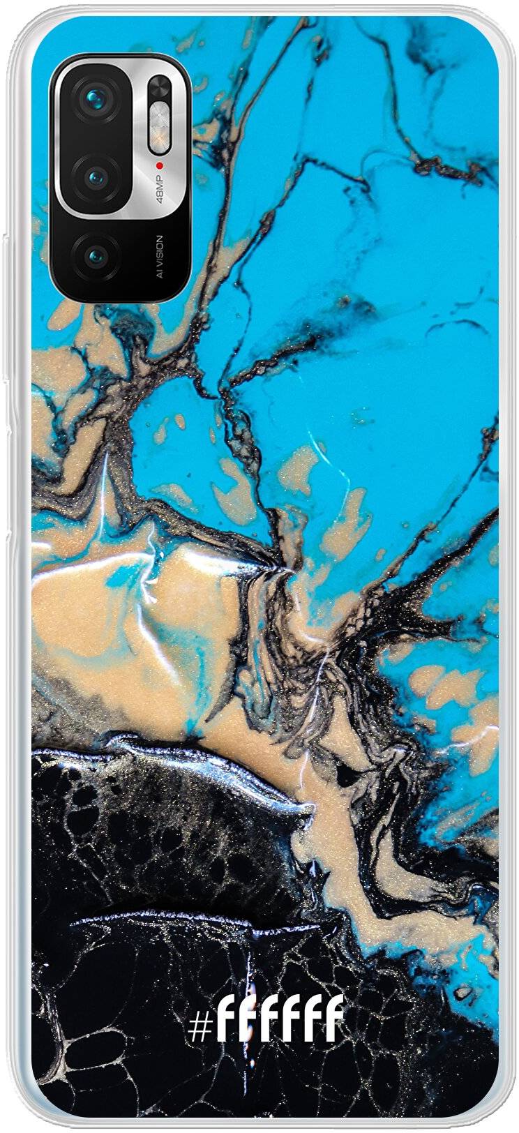 Blue meets Dark Marble Redmi Note 10 5G