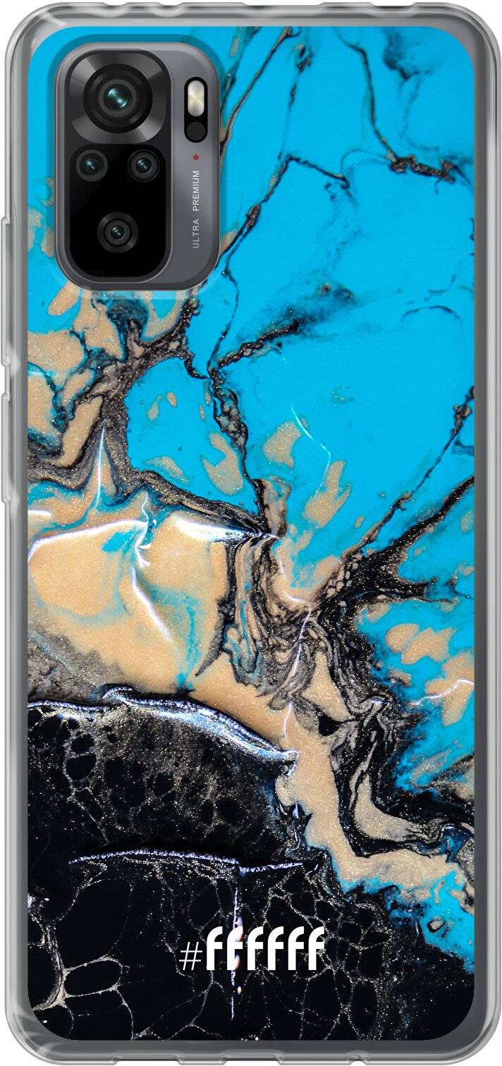 Blue meets Dark Marble Redmi Note 10 Pro
