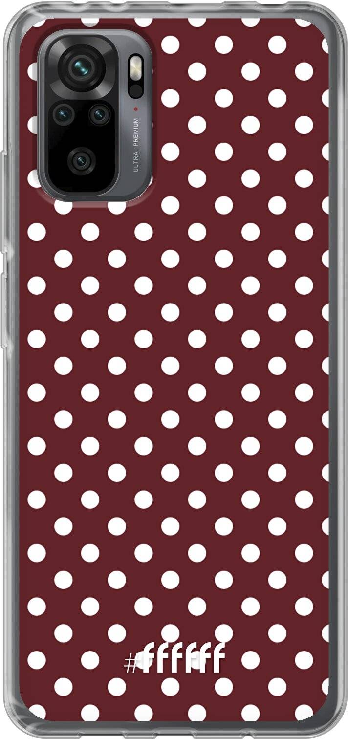 Burgundy Dots Redmi Note 10 Pro