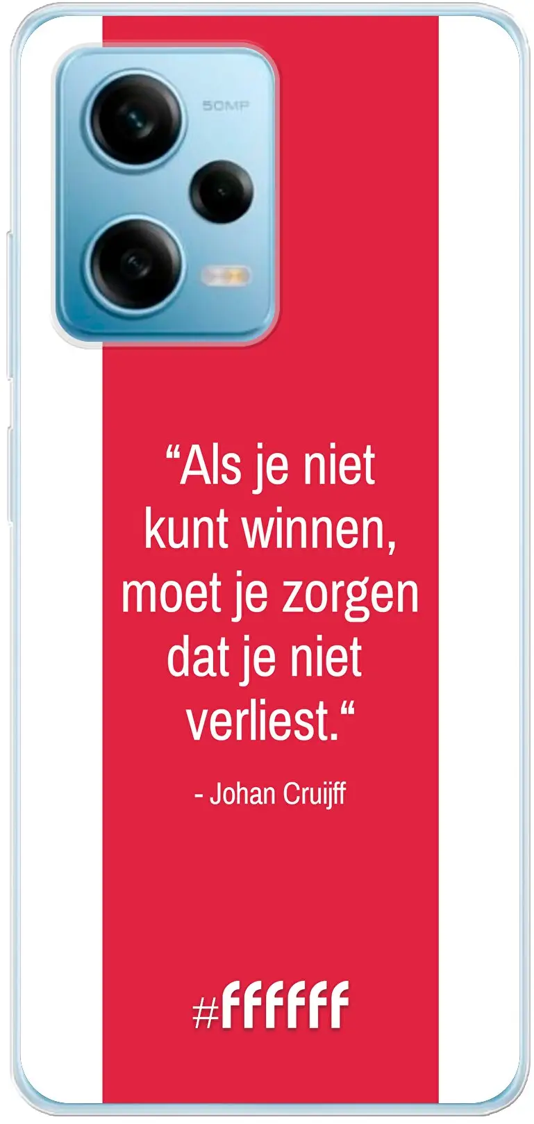 AFC Ajax Quote Johan Cruijff Redmi Note 12 Pro 5G