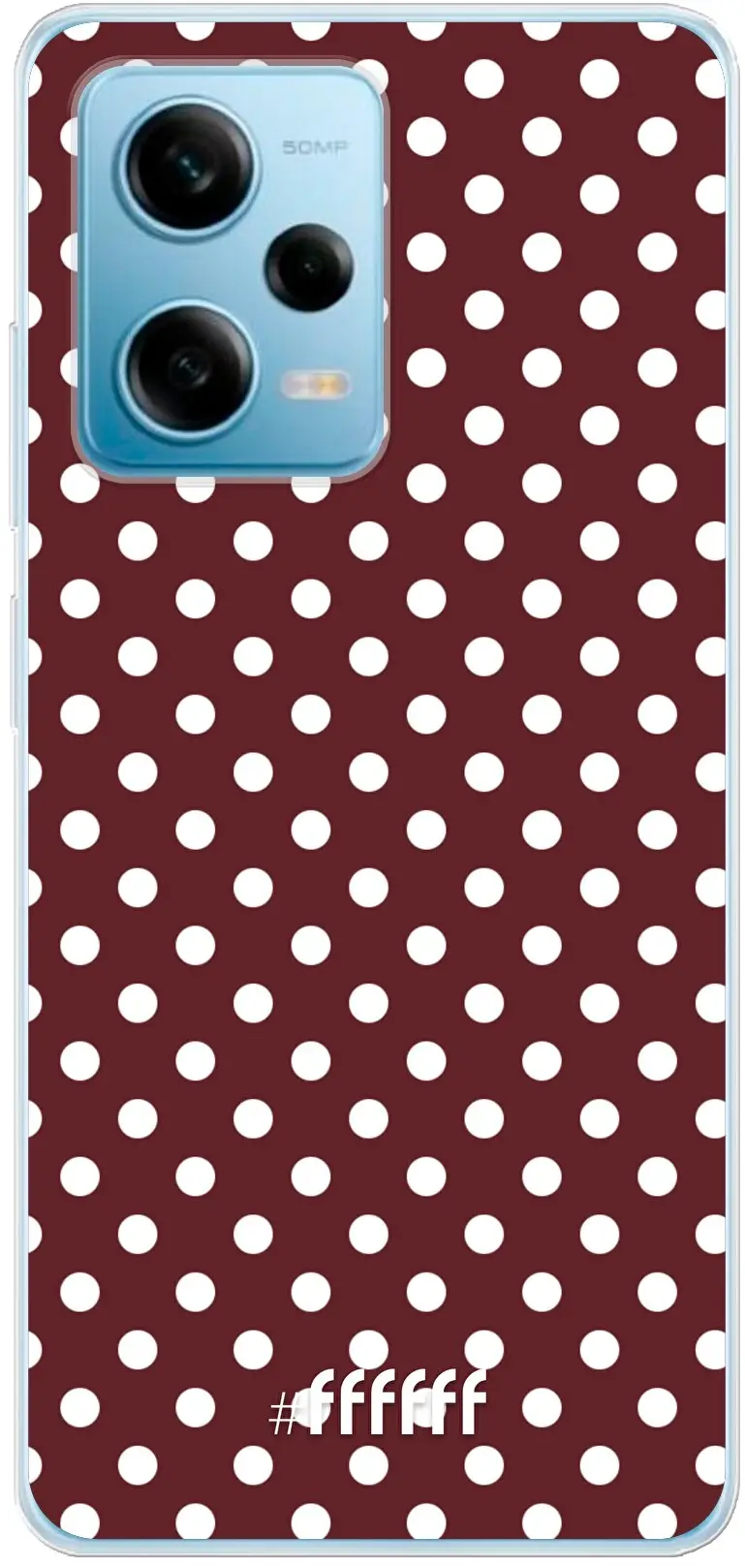 Burgundy Dots Redmi Note 12 Pro 5G