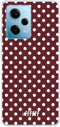 Burgundy Dots Redmi Note 12 Pro 5G