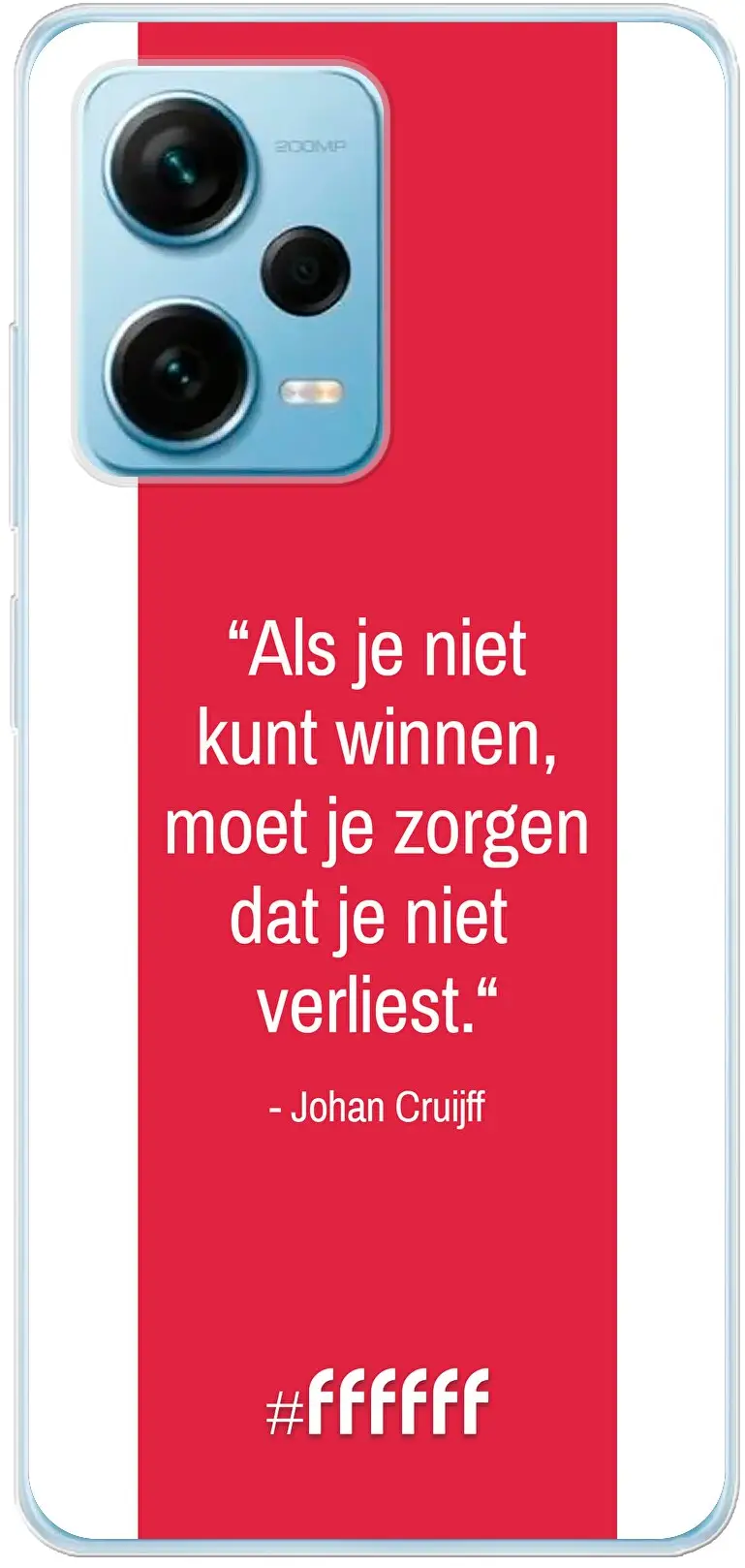 AFC Ajax Quote Johan Cruijff Redmi Note 12 Pro Plus