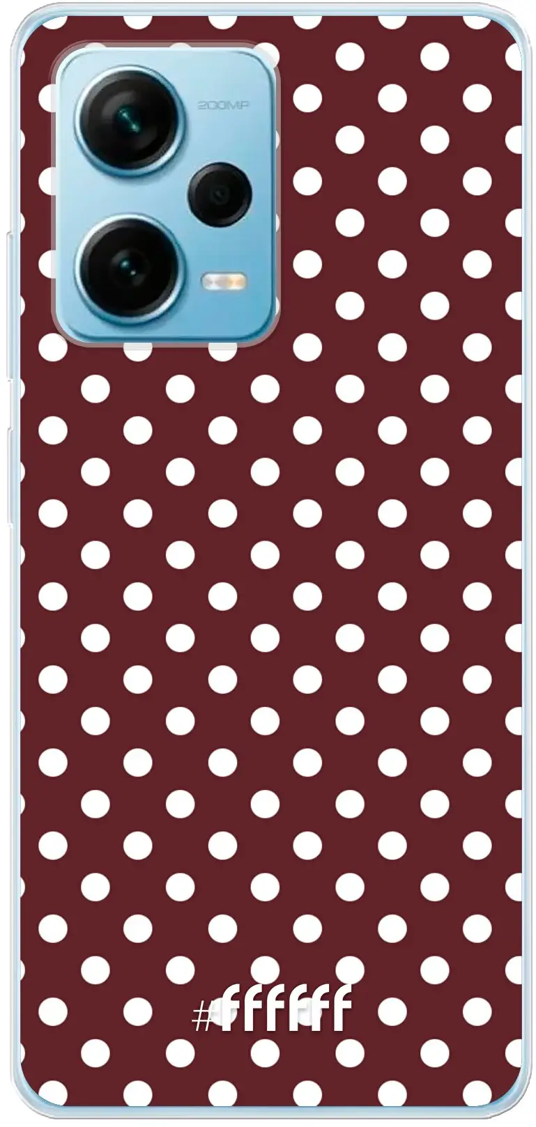 Burgundy Dots Redmi Note 12 Pro Plus