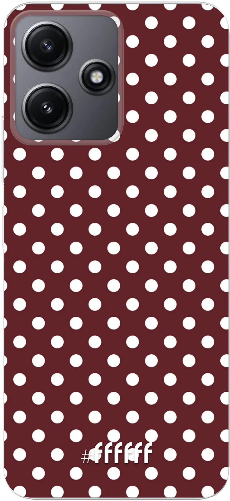 Burgundy Dots Redmi 12