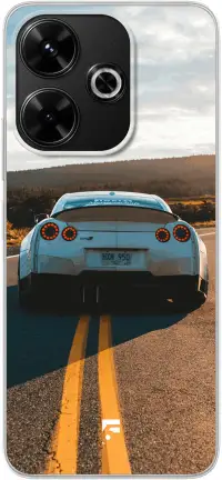 Silver Sports Car Redmi 13