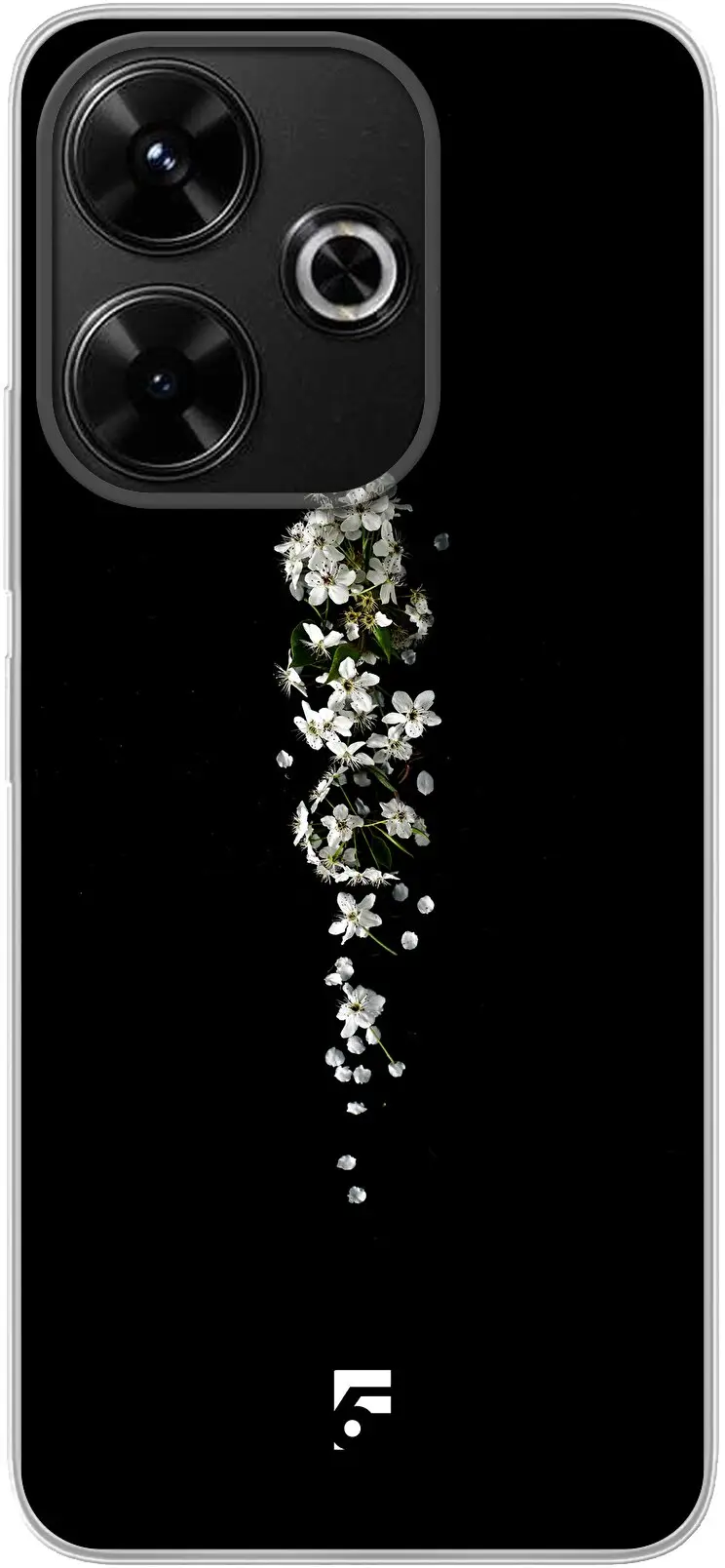 White flowers in the dark Redmi 13