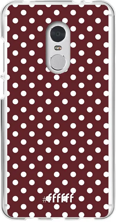 Burgundy Dots Redmi 5