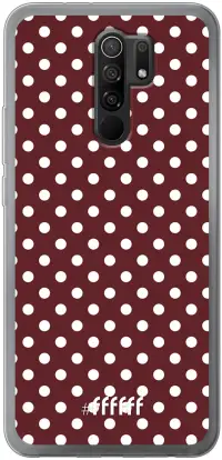 Burgundy Dots Redmi 9