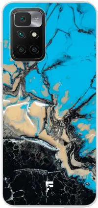 Blue meets Dark Marble Redmi 10