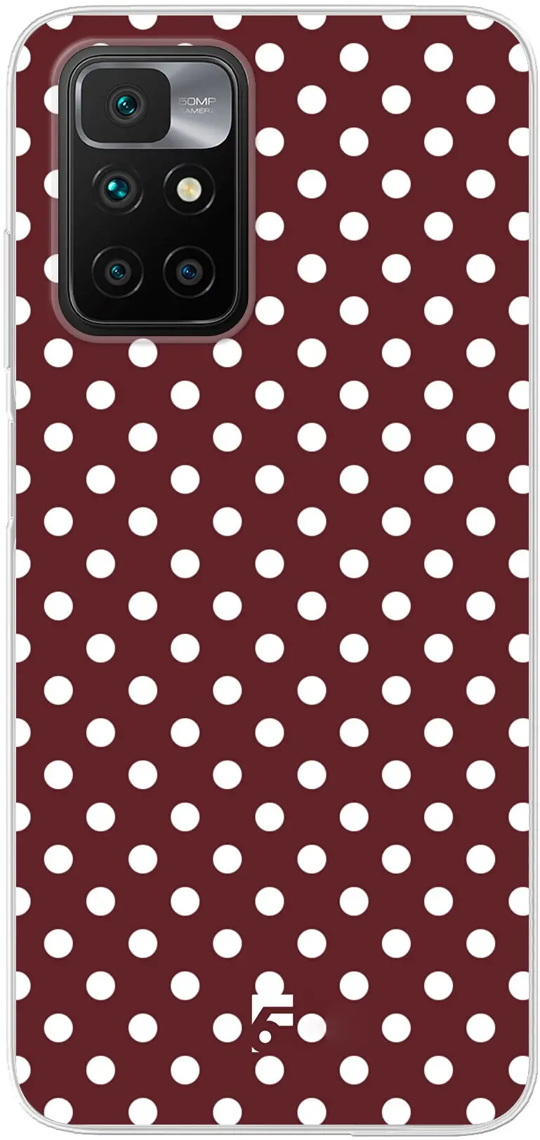 Burgundy Dots Redmi 10