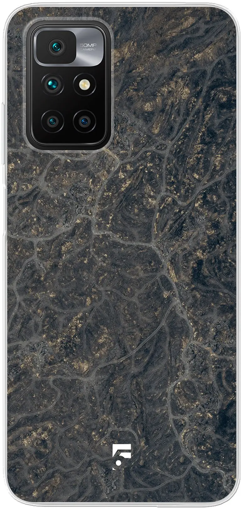 Golden Glitter Marble Redmi 10